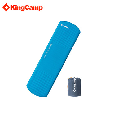 KINGCAMP 웨이브 슈퍼 자충매트 블루 KM3548