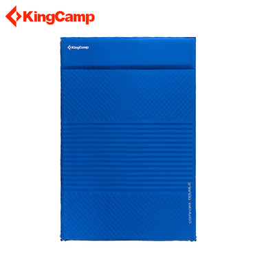 KINGCAMP 컴포트 더블 자충매트 블루 KM3084